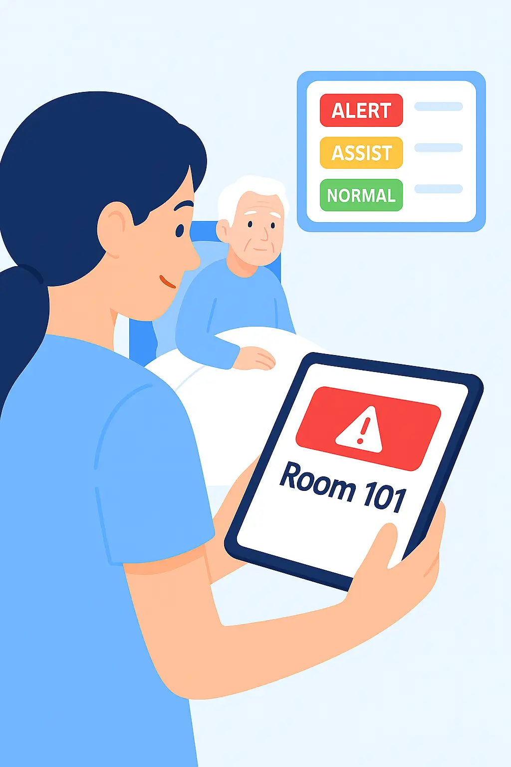 Staff receives an alert instantly